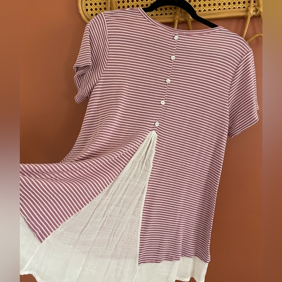 Mauve Striped Tunic - Picture 2 of 5